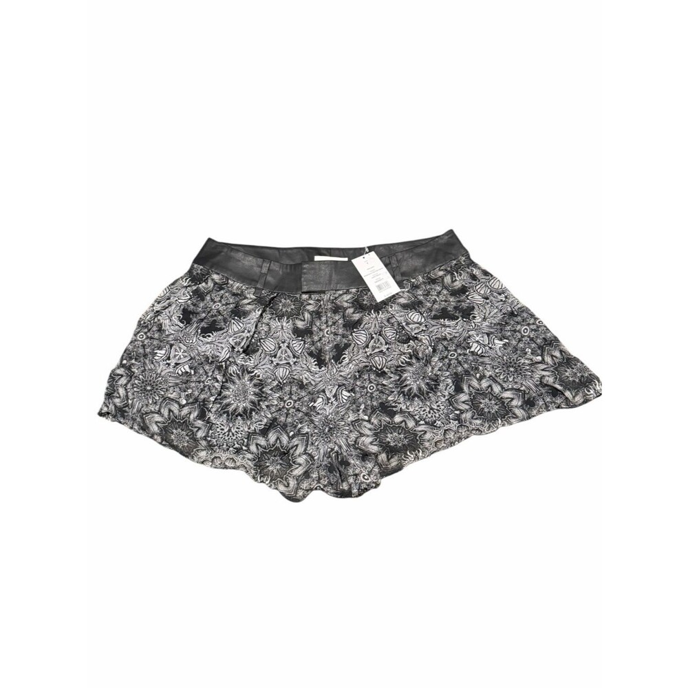Helmut Lang x Thomas Hooper Mandala Print Skort Shorts Silk-Feel Size 4 NEW